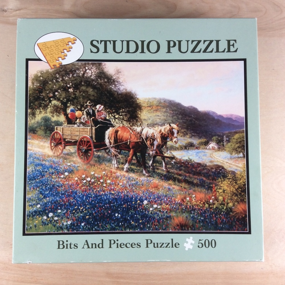 Bits And Pieces Through The Meadow 500 Piece Jigsaw Puzzle